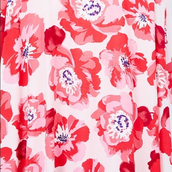 Red Floral Print Kimono - Picture 4 of 4